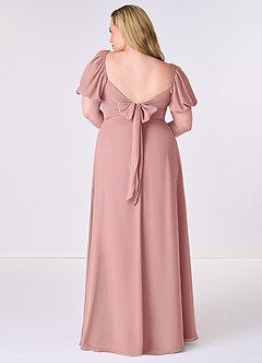 Barbie ♥ Azazie Bridesmaid Dresses Dusty Rose A-Line Pleated Chiffon Dress image8
