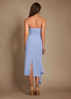 Azazie Dinanta Mother of the Bride Dresses Ice Column Pleated Chiffon Dress image3