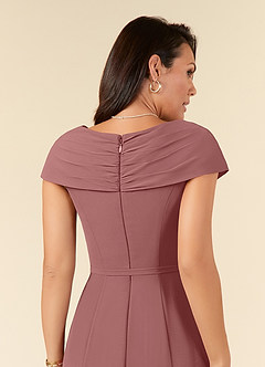 Azazie Bailora Mother of the Bride Dresses Desert Rose Mermaid Ruched Chiffon Dress image9