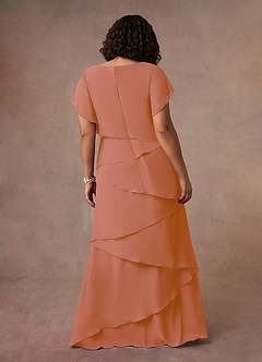 Azazie OHara Mother of the Bride Dresses MAI TAI A-Line V-Neck Chiffon Dress image14