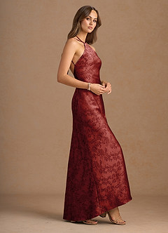Floriane Orange Red Maxi Dress image3