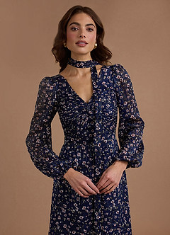 Edith Floral Gingham Midi Dress image6