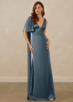 Christian Siriano Bridal for Azazie 1011 Bridesmaid Dresses Twilight Mermaid Bow Stretch Satin Dress image5