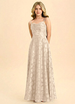 front Azazie Bear Junior Formal Dress