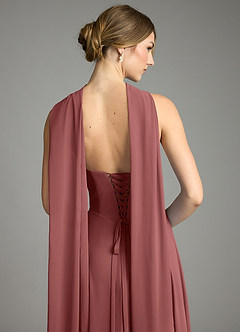 Azazie Ayla Abiti da Damigella Abito A-Line in Chiffon Scollo a Cuore Ametista image10