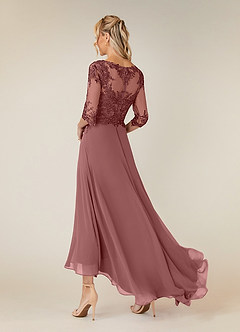 Azazie Monza Mother of the Bride Dresses Desert Rose A-Line Lace Chiffon Dress image7