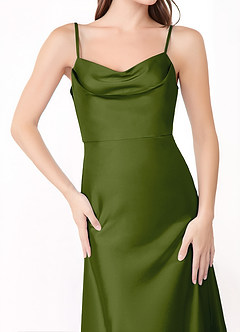 Robe Longue Olive Verte Alaija image5