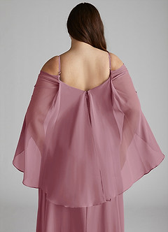 Azazie Cienna Bridesmaid Dresses Vintage Mauve A-Line Off the Shoulder Chiffon Dress image12