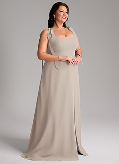 Azazie Debra Bridesmaid Dresses Frost A-Line with Pockets Chiffon Convertible Dress image5