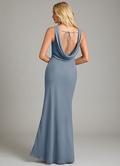 Azazie Rylina Bridesmaid Dresses Twilight Mermaid Pleated Chiffon Dress image6