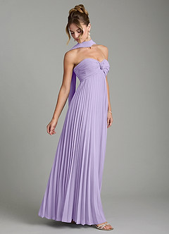 Azazie Tempest Robes de demoiselle d'honneur Robe Empire Convertible en Mousseline de soie Corset Lilas image7