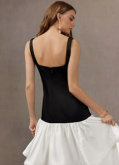 Robe Maxi Noir Blanc Agnes image9