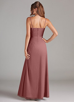 Azazie Aliani Bridesmaid Dresses Desert Rose Sheath Strapless Chiffon Convertible Dress image3
