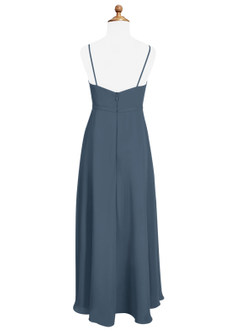 Azazie Naeem Junior Neptune A-Line Ruched Chiffon Dress image5