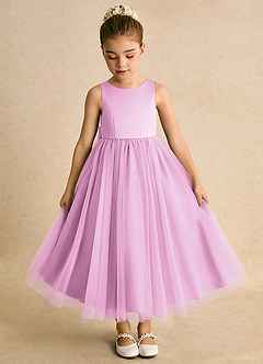 Azazie Solia Flower Girl Klänningar Klänning Balklänning i Tyll Rosett image6