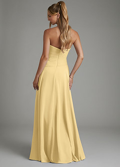 Azazie Layla Bridesmaid Dresses Butter A-Line Strapless Chiffon Dress image2