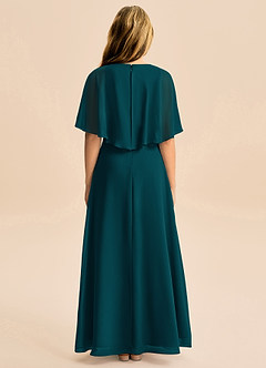 Azazie Maris Junior Abito A-Line in Chiffon Pino image2