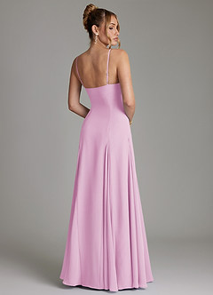 Azazie Imani Bridesmaid Dresses Candy Pink A-Line Sweetheart Neckline Chiffon Dress image2