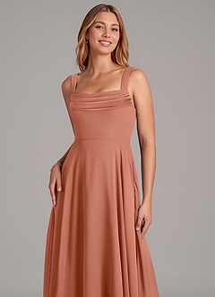 Azazie Shaude Bridesmaid Dresses MAI TAI A-Line Pleated Chiffon Dress image5