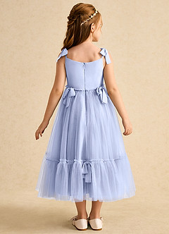 Azazie Jaci vestidos de niña de las flores Vestido de Hielo de Gasa de Corte En A con Tirante Espagueti image5