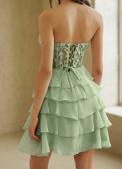 Crinelle Verde Mini vestido image6