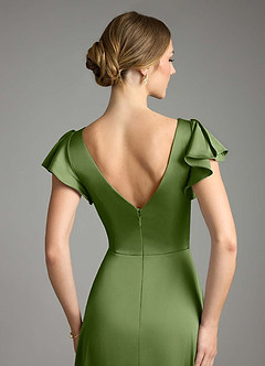 Azazie Omari Bridesmaid Dresses Juniper A-Line Stretch Satin Dress image7