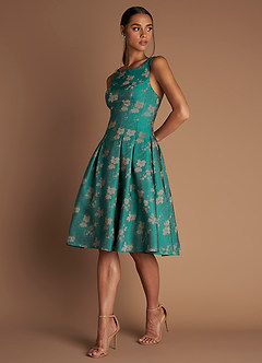 Amryn Dark Teal Mini Dress image4