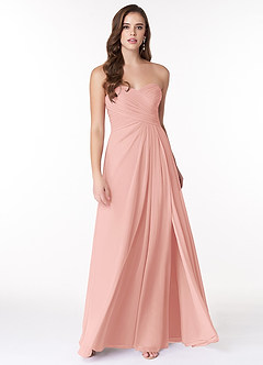 Azazie Arabella Allure Vestidos de damas de honor Vestido de Rosetón de Gasa de Corte en A Convertible con Escote de Corazón image4