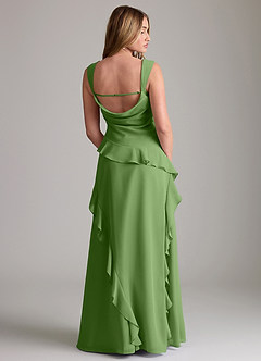 Azazie Sloane Bridesmaid Dresses Basil A-Line Sweetheart Neckline Chiffon Dress image2