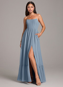 Vestido Azul Pálido Largo Kailee image1