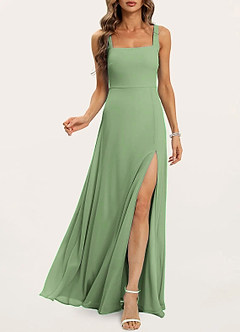Perfect Day Sage Green Square Neck Maxi Dress image5