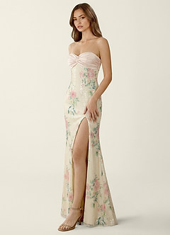 Serafina White Sequins Corset Mermaid Prom Dress image3