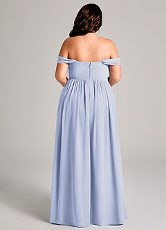 Azazie Calianna Bridesmaid Dresses Lavender A-Line Off the Shoulder Chiffon Convertible Dress image15