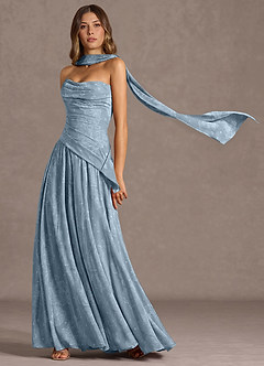 Gabriela 파우더 블루 맥시 드레스 image4