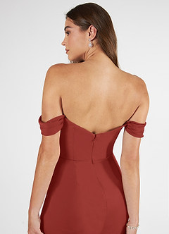 Azazie Kit Schlussverkauf Meerjungfrau-Linie Schulterfrei Gittergewebe Kleid Black image7