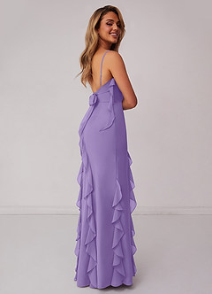 Lace Top Chiffon Skirt Dresses with Slit Tahiti main image 1