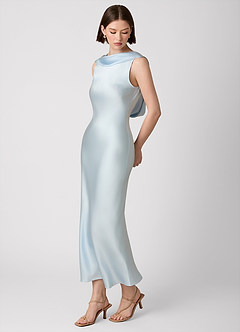 Maxi jurk Alexisrose Hemelsblauw image2