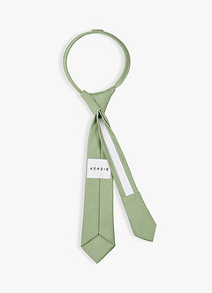 front Boy's Stretch Satin Pre-Tie