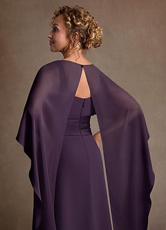 Azazie Marilla Suknie dla Matki Panny Młodej Linia A Pofałdowany Szyfon Długość podłogi Sukienka image7