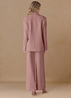 front Amelia Altrosa Hochwertiger, zweiteiliger Oversize-Anzug aus hochwertigem Webmaterial
