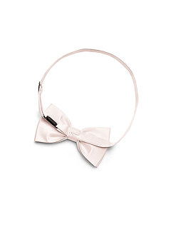 front Matching Matte Satin Pre-Tied Bow Tie & Suspenders Set