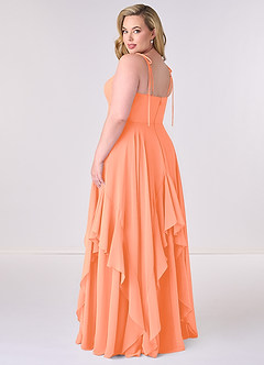 Barbie ♥ Azazie Bridesmaid Dresses Sunset A-Line Bow Chiffon Dress image7