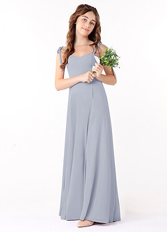 Azazie Rosey Junior Dusty Lavender A-Line Sweetheart Neckline Chiffon Dress image1