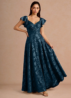 Robe Longue Marine Fflur image4