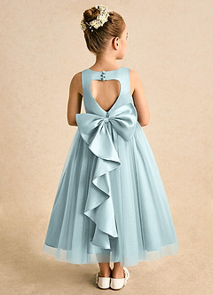 Azazie Solia Robe Demoiselle D'honneur Fillette Robe Princesse en Tulle Arc Brume image1