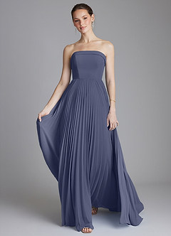 Azazie Mariana Bridesmaid Dresses Stormy A-Line Strapless Chiffon Dress image5