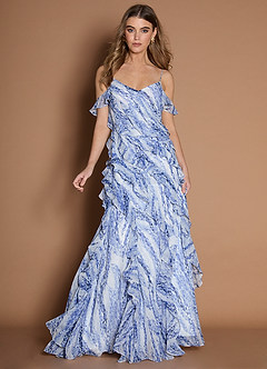 Maxi jurk Nilla Indigo image3