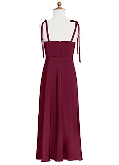 Azazie Rosey Junior Mulberry A-Line Sweetheart Neckline Stretch Satin Dress image8
