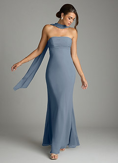 Azazie Saylor Bridesmaid Dresses Twilight Mermaid Strapless Chiffon Dress image7