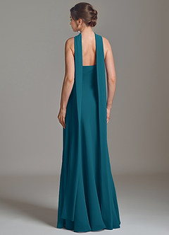 Azazie Ilana Bridesmaid Dresses Ink Blue A-Line Strapless Chiffon Dress image2